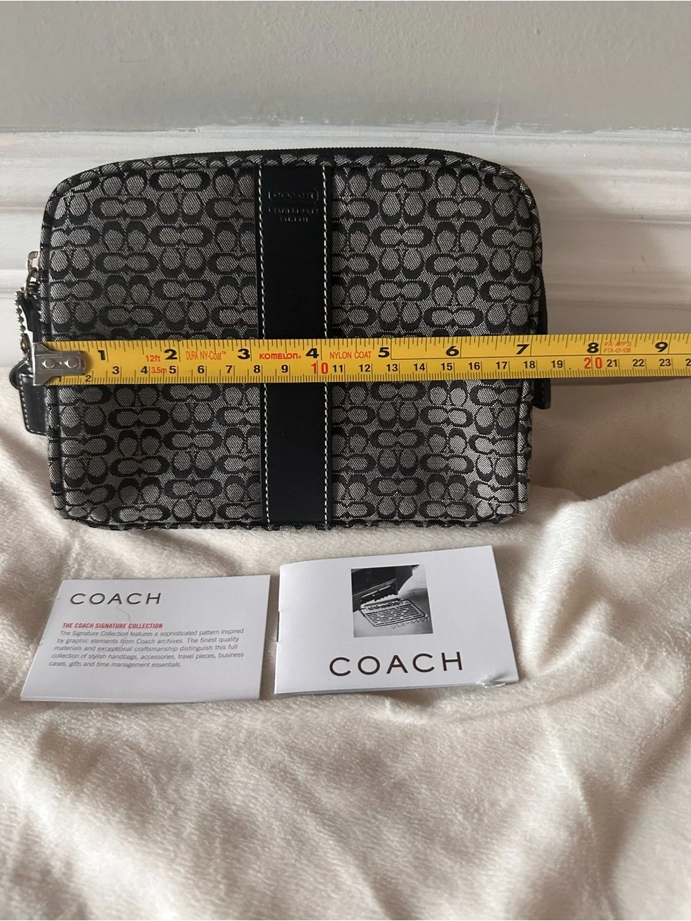 Vintage Coach signature c cosmetic bag